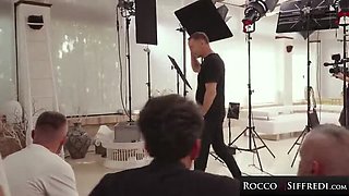 Rocco Siffredi BTS with Hot Brunette Amber Slassh – Big Cock Hardcore Doggystyle