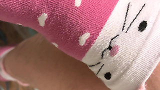 Zara Charm: Natural Hairy Striptease & Sock Fetish Session