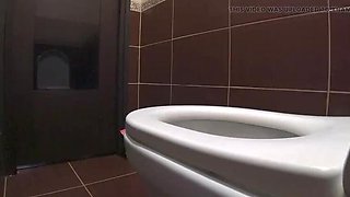 Amateur MILF Big Ass Pissing Toilet Cam ASMR at Home