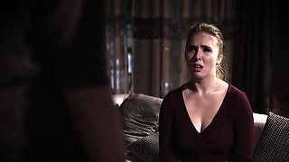 Busty assistant talked into anal fuck with boss husband