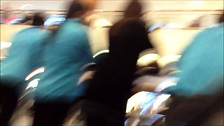 Sexy amateur babes with fabulous asses upskirt compilation
