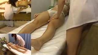 Sexual massage video with asian slut who is masturbated