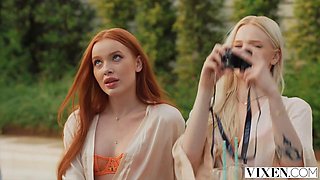 Two European Stunners Scream Ecstatically in Foursome Frenzy: Megan Longoria and Avrora Meey