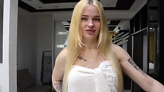 Blonde Beauty VladaMais Gets Face Fucked After Windows Reinstall