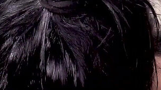 Sexy milf Crystal Rush POV deepthroat blowjob and cum swallow
