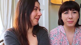 Two Hairy German Brunette Lesbians Playing With Thick White