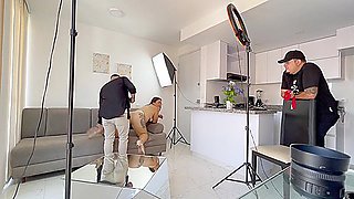 Cuckold Session With My Husband Watching Me Fuck My Photographer In The Room
