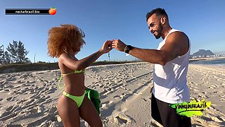 Hot Brunette On The Beach Heads To The Apartment For Anal Sex - Rebeca Villar
