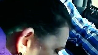 Fattie Giving Head In The Car