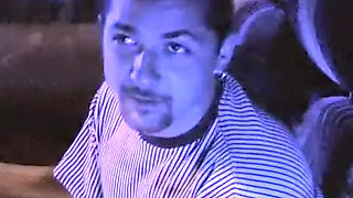 Husband watching wife gangbanged in restaurant and anal in Bus