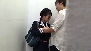College Girls: Footage of Sex in the Restroom 3-4