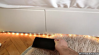 Invisible Man Disturbes Teen Student Uniform Blowjob Fuck