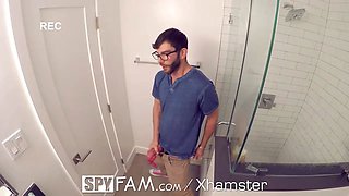 SPYFAM Panty Sniffing Step Bro Fucks Step Sis