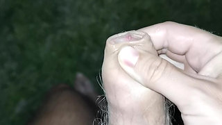 Jerk off and piss and big cumshot