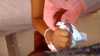 Tamil Girl. After The School Girl Going Room Her Class Sir