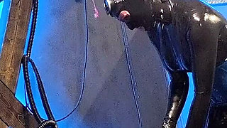 Breathplay Where a Slave Has to Drink His Mistress's Watter.