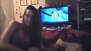 Teen Watches Cartoons And Fucks Her BF