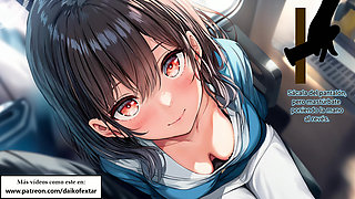 Spanish Hentai JOI - Naughty masturbates you on the Japanese train.