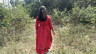 Hot Cream Pussy in Forest Side Outdoor