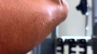 Goddess Kandy's Shrunken Gym Voyeur Gets Consumed