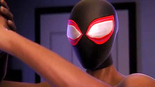 Spider Gwen Fucks Spider Miles: Hot 3D Hentai Sex with Shivani Singh - Indian Anime Comic Animation