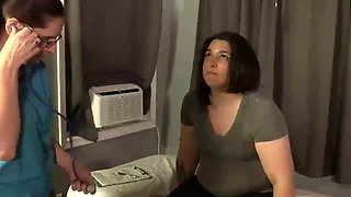 Nurse Humps Her Special Girl Client From Behind