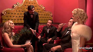 WHORNYFILMS Biggest Porn Orgy Ever Crazy Group Sex With The Hottest MILFS In 1920s - Natasha Marley