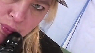 This Horny Female Cop Loves to Play with Herself When She's off Duty