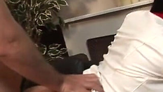 Busty nurse MILF pounded and facialized