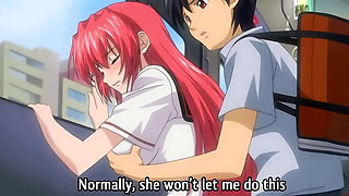 Busty Anime Stepsister Fucked in Public Train - Hentai Creampie