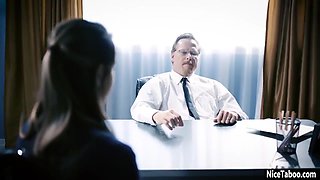 Crazy Guy Used Beautiful Latina Babe In His Office