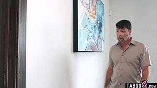 Cheating mature stepmom Ryan Keely almost caught with her stepson
