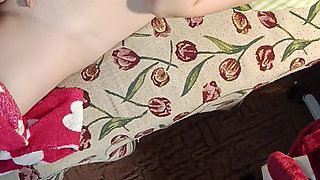 I'm Watching on Stepsister's Masturbation in Bed