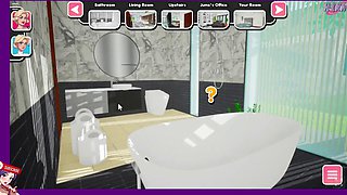 My stepmom NAKED in the BATHTUB at my own HOUSE. Too much soap and water, he asks me for help to rub. Mother in Lust Ep 4