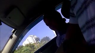 Preggy flash and touch for ride to the hospital