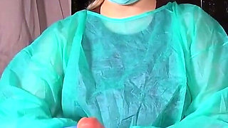 Nurse Decided to Try Out My Dick in Practice, Fast Jerking off