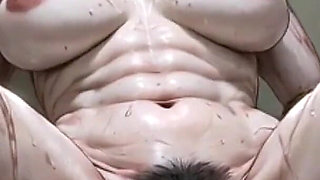 Gorgeous Granny in Rope Bondage - Hairy Pussy Spread & Desperate for Creampie
