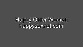 Slut granny big nipples stroking her big clit