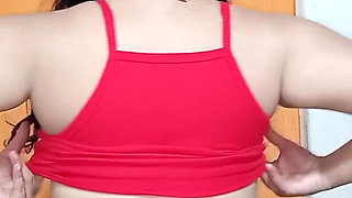 Thick Latina Slut Plays with Her Big Tits