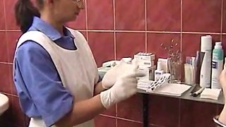 Gyno exam and enema - untersuchung und einlauf