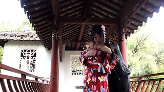 Asian japanese amateur has deep throat