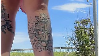 Truckers Got A Surprise Naughty Girl Moaning By The Road