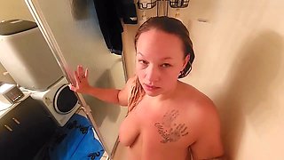 BBW Riley Logans Busty Soapy Shower