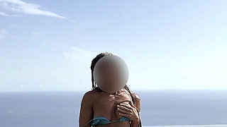 Poolside Ass Play and Anal Fun for Petite Wife