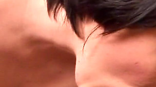 Guy rams his black dick in busty slut's tight pussy