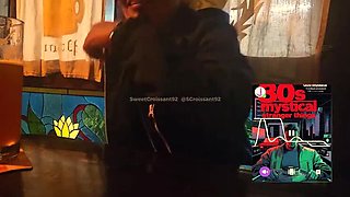 French Wife Has Risky Orgasm at Bar While Waiter Watches - Remote Vibrator Tease