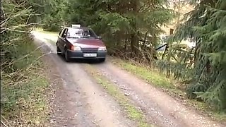 Beautiful and young German blonde girl wants to suck dick in the car