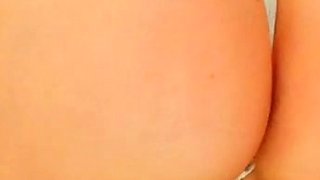 Amateur Jasmin stripping panties and masturbating