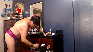 Trying on Lingerie