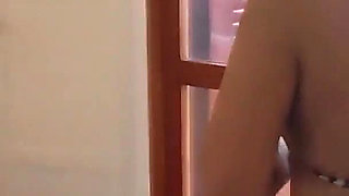 I Found My Stepson Jerking off with My Thongs. It Turned Me on, and We Masturbated Together in the Beach Hotel